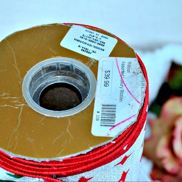 Nwt beautiful designer Arty Red green white big check/dots jacquard - Picture 4 of 6